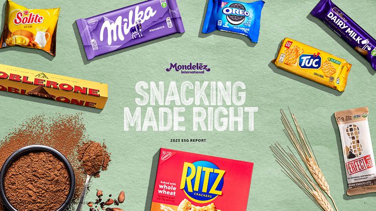 Mondelēz International toont significante vooruitgang richting duurzamere toekomst in Snacking Made Right Report