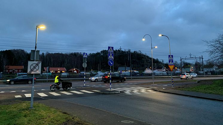 Nya cykelöverfarter i Kungsbacka