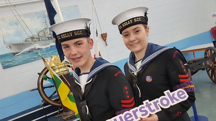 ​Sea Cadets of HMS Kelly Make May Purple to support the Stroke Association