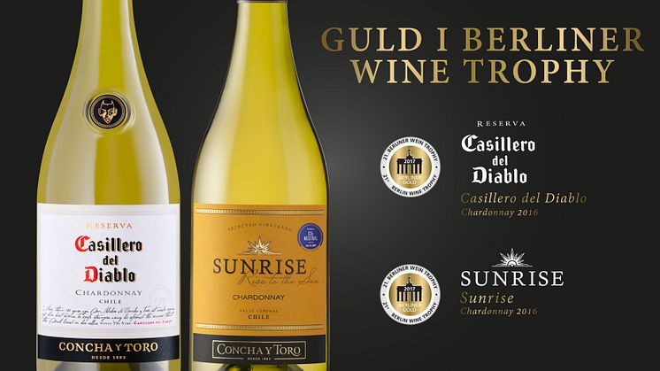 Guld till Sunrise och Casillero del Diablo i Berliner Wine Trophy