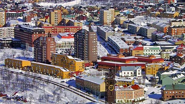 Kiruna stadshus innan stadsomvandlingen