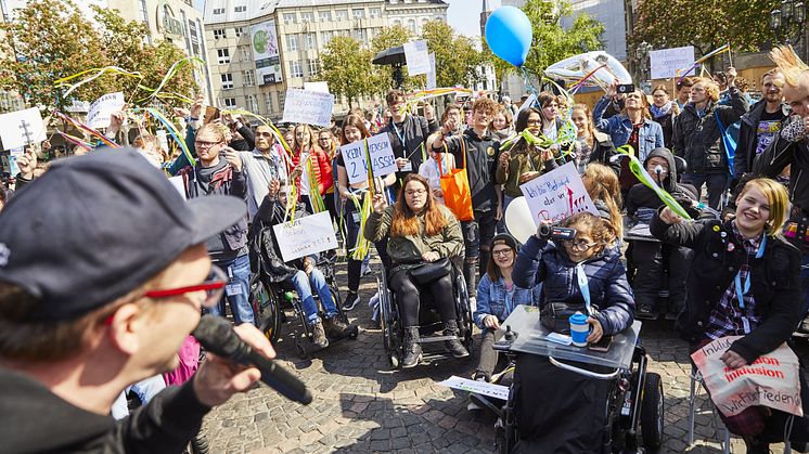 Inklusion ist keine Wahlmöglichkeit, sondern ein Menschenrecht“ / Fotocredits: Aktion Mensch