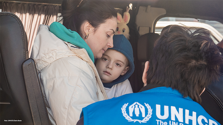 Årets julgåva från Hogia går till att stötta UNHCR, som har i uppgift att skydda människor som tvingas fly för sina liv från kriget i Ukraina.