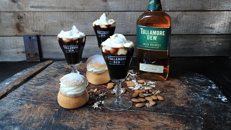 En Tullamore D.E.W. Irish Coffee med en härlig semmeltwist. 