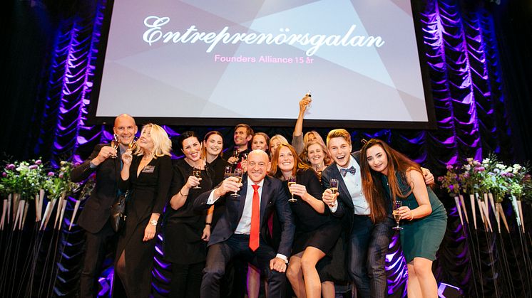 Entreprenörsgalan 2016 Fotograf: David Thunander