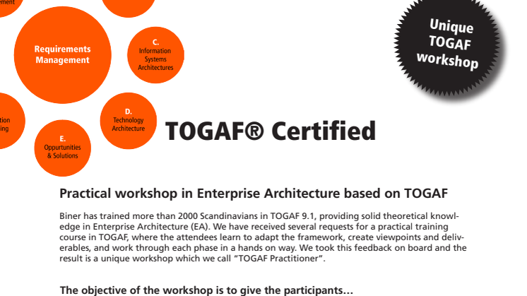 Course for TOGAF® Certified