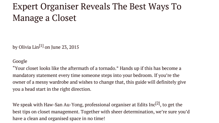 Managing sprawling closets, the professional organizer way