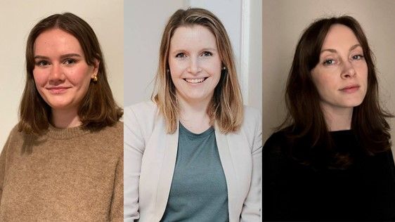 Från vänster: Gabrielle Längbo, Emma Ekenberg och Vendela Kirsch. 