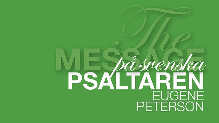 Psaltaren - The Message på svenska