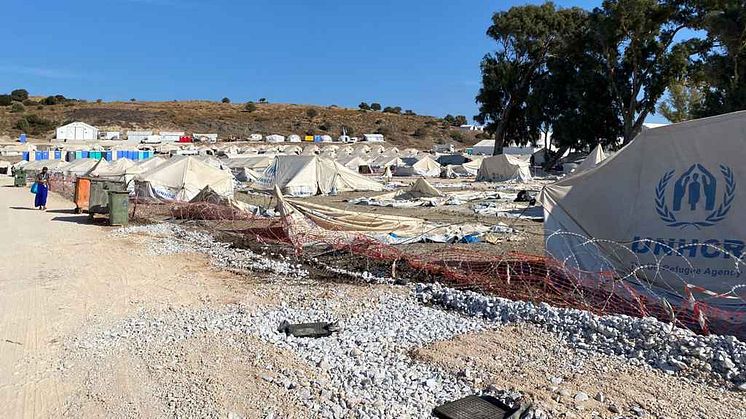 Das Behelfslager Kara Tepe wurde nach dem Brand in Camp Moria neu errichtet. (Quelle: Solingen hilft e.V. )