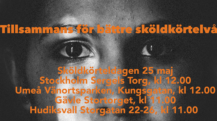 Lördag 25 maj 2019 anordnar Sköldkörtelförbundet manifestationer för de 92 000 vårdlösa, som lider av sköldkörtelsjukdom och inte får den vård de är i behov av. 