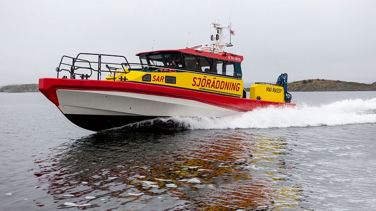 En ny räddningenhet likt denna namnges i Bua hamn. Namnet på den nya enheten blir känt vid namngivningen. 