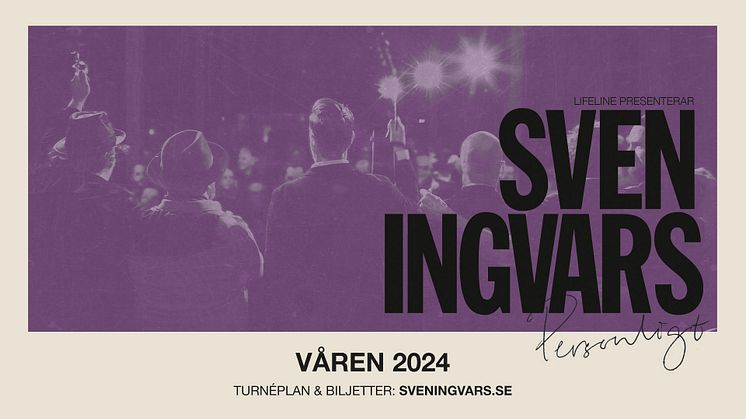 Sven Ingvars tar turnén “Personligt” ut i landet våren 2024