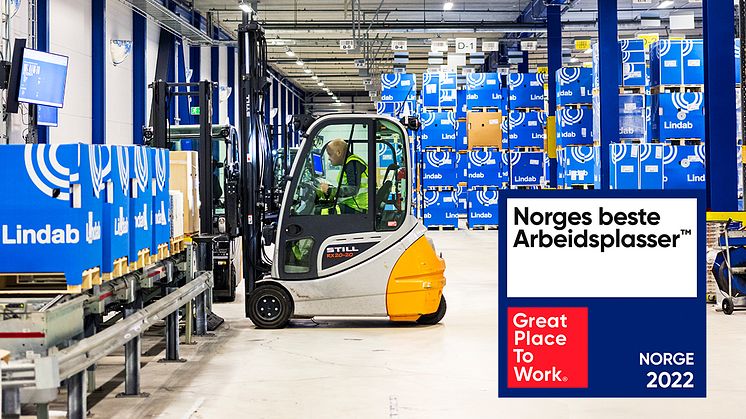 Lindab – en av Norges 50 beste arbeidsplasser.