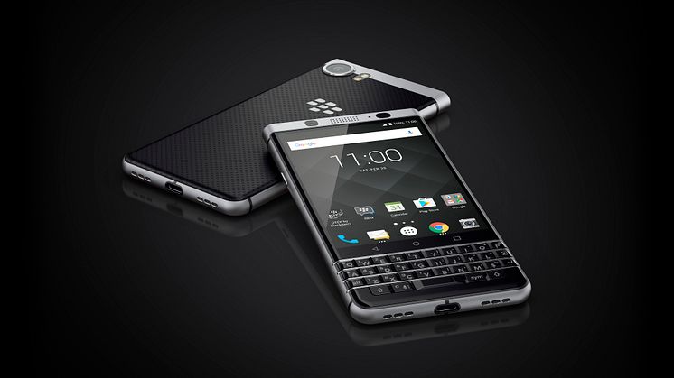 BlackBerry KEYone, highres on black