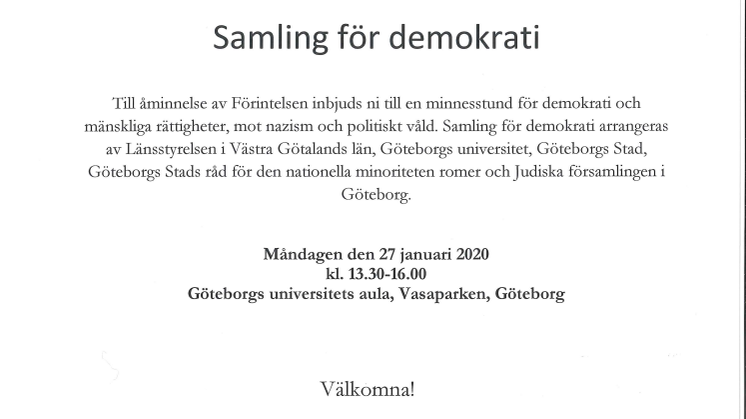 Program Samling för demokrati