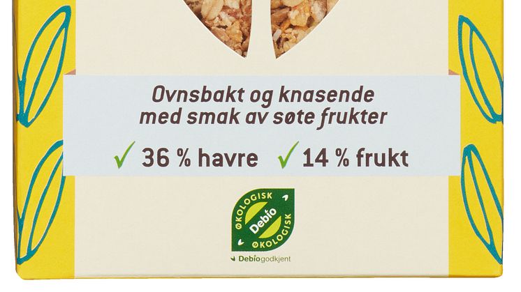 Helios granola havre frukt kokos økologisk 375 g