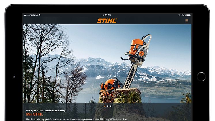 Ny og brukervennlig app fra STIHL