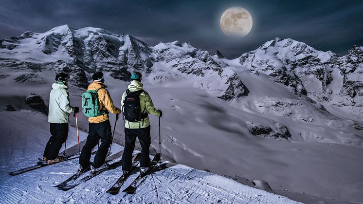 Vollmond-Skifahren auf der Diavolezza ©Engadin St. Moritz