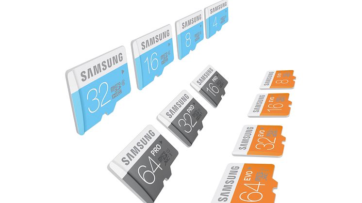 Samsung esittelee uuden SD- ja MicroSD-muistikorttimalliston