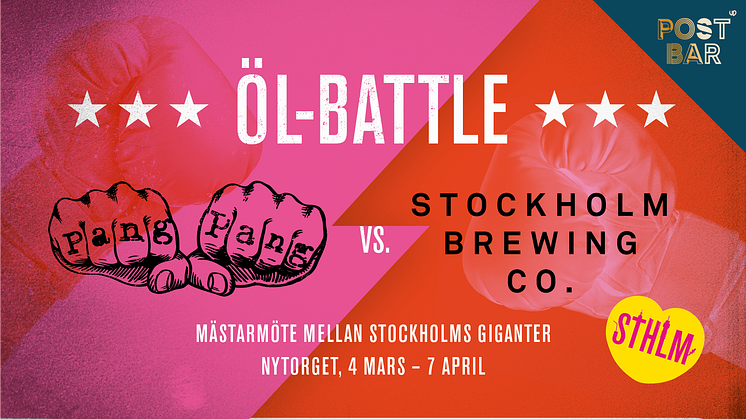 Mästarmöte mellan Pang Pang och Stockholm Brewing Co