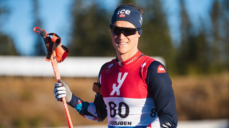 LEDER IBU CUP: Endre Strømsheim leder sammenlagt i IBU Cup'en og er klar for EM i Lenzerheide. Foto: Christian Haukeli/NSSF