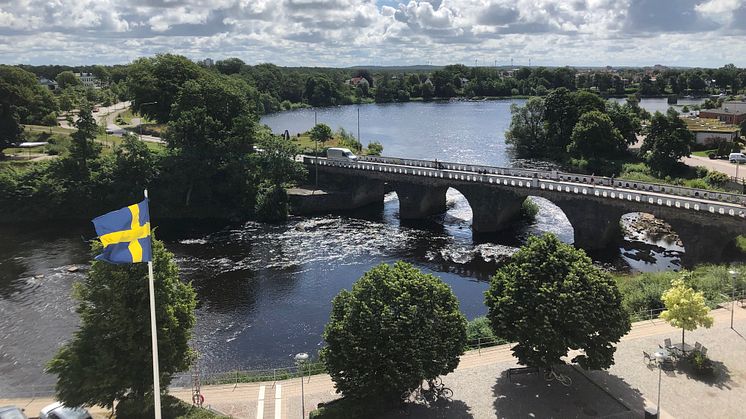 Ätran och Tullbron. Slow TV från Falkenberg . 