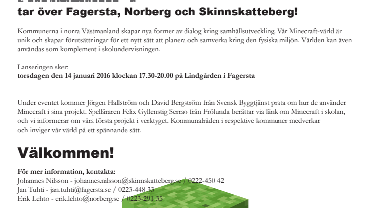 MINECRAFT tar över Fagersta, Norberg och Skinnskatteberg!