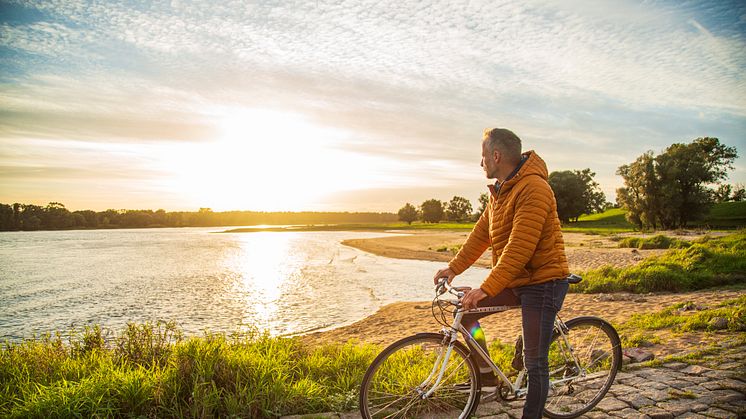 Erholung pur bei einem Aufenthalt in Brandenburg wie hier an der Elbe. Zeit zum auftanken und Raum für neue Ideen finden. Foto: TMB-Fotoarchiv/Steffen Lehmann. 