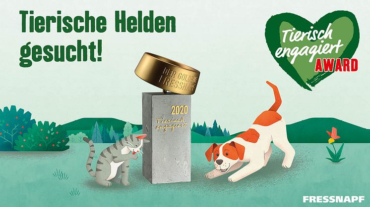 „Tierisch engagiert“-Award: Tierische Helden und engagierte Tierschützer gesucht