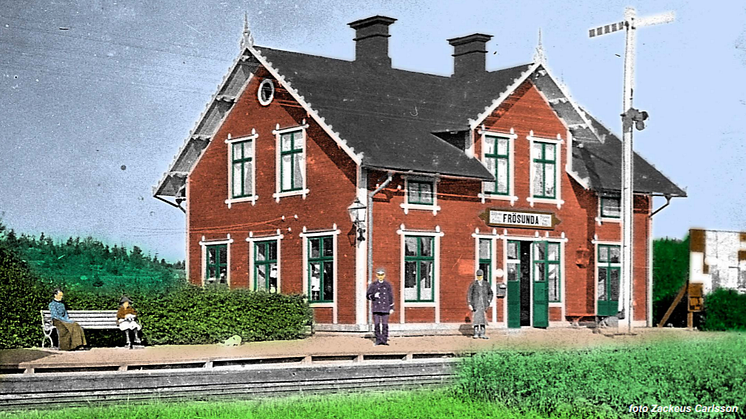 Frösunda station. Foto: Foto: Zackeus Carlsson, Vallentuna bildarkiv.