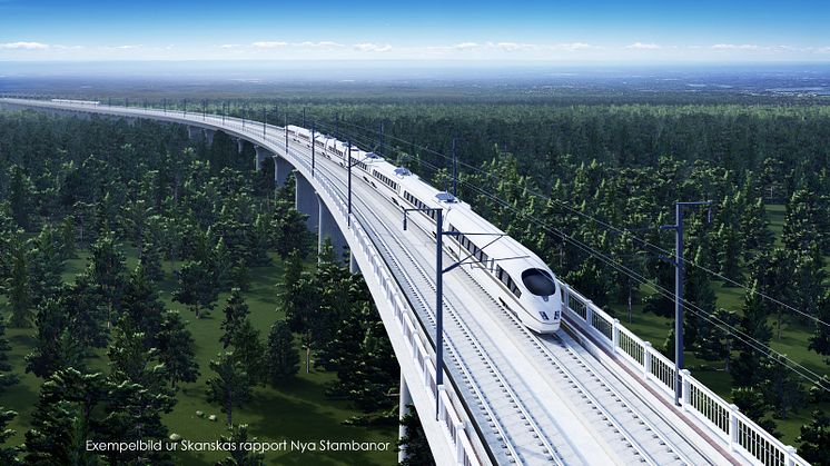 Framtidens resande sker med höghastighetståg på Skagerrakbanan