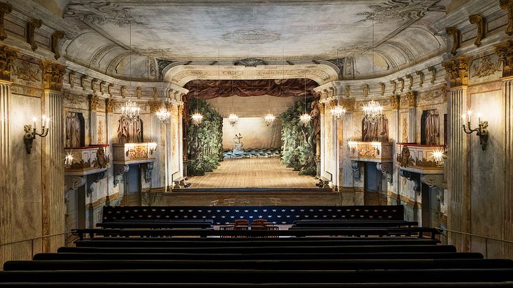 The stage at the Court Theatre of Drottningholm is the perfect place for grand French Baroque opera. The theatre dates from 1766.