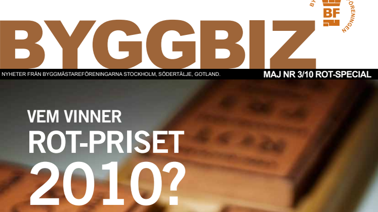 Sex byggnader nominerade till ROT-priset 2010