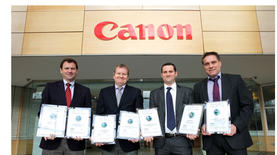 Canon tilldelas utmärkelser för energieffektivitet och innovation i BLI:s 2013 Awards  