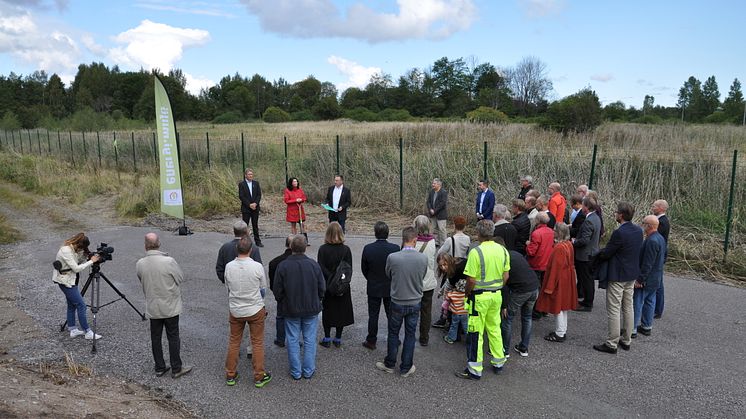 Eskilstuna Energi och Miljö har nu tagit det första spadtaget för Eskilstunas Kretsloppspark