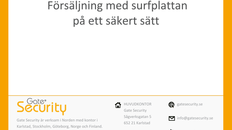 PDF: Försäljning med surfplattan på ett säkert sätt