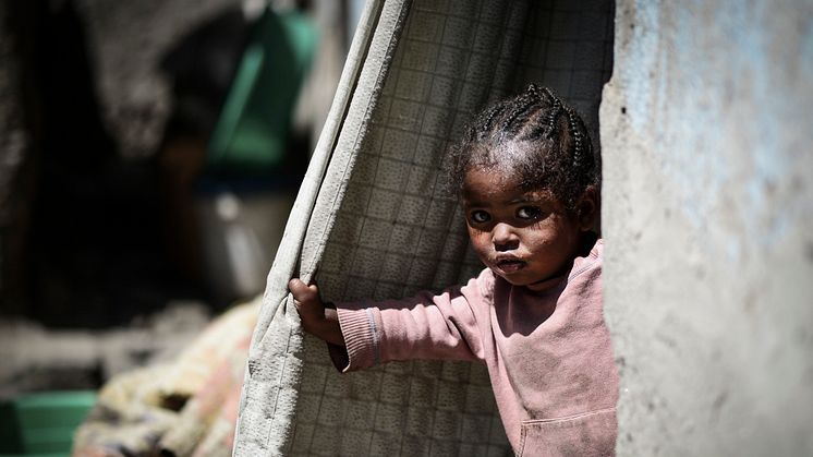 Tyttö Etiopiassa. (Valokuva: Jacob Stærk Jacobsen)