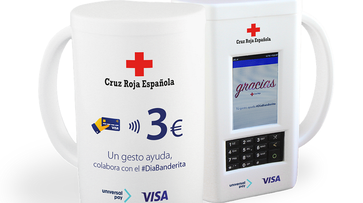 Visa y UniversalPay crean el primer sistema de donación contactless para Cruz Roja