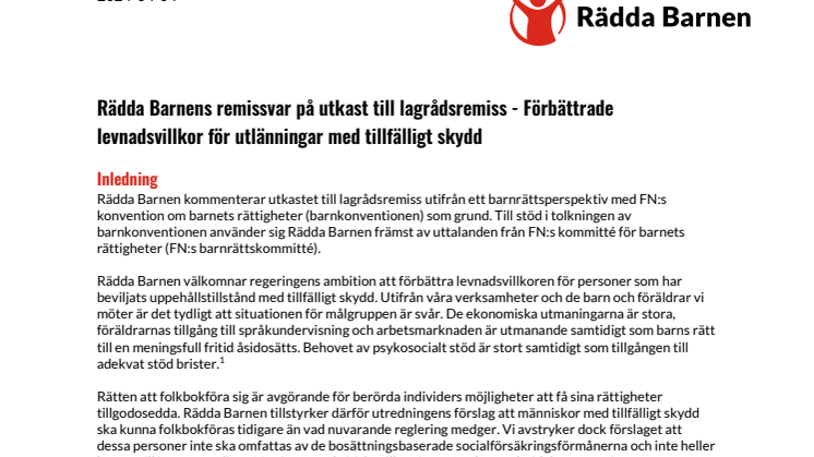 20240405 Remissvar Förbättrade levnadsvillkor för utlänningar med tillfälligt skydd.pdf