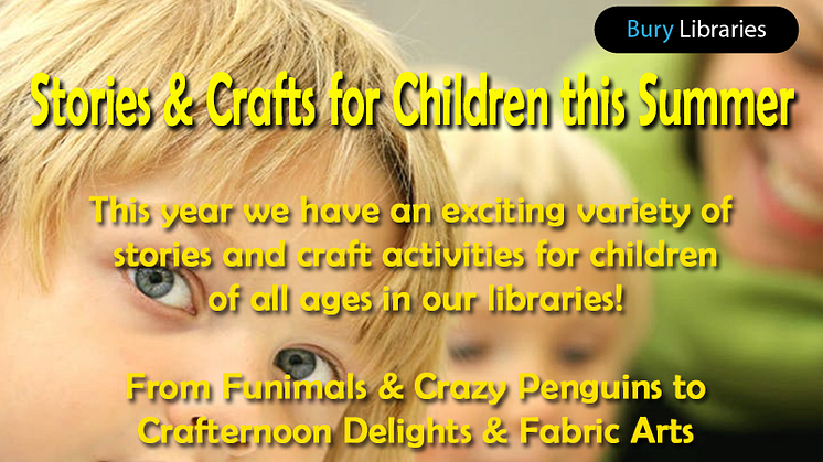 Stories and crafts for children this summer