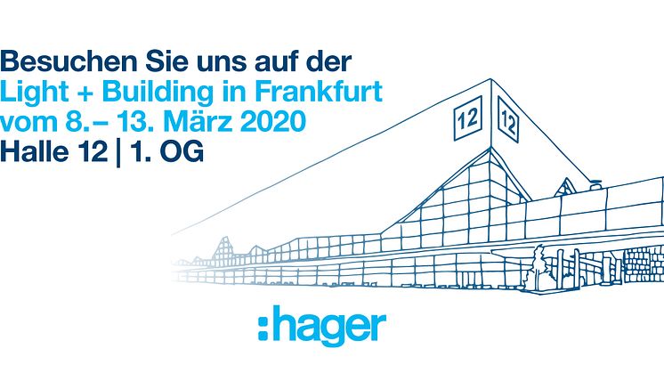Pressemitteilung: Hager auf der Light + Building 2020