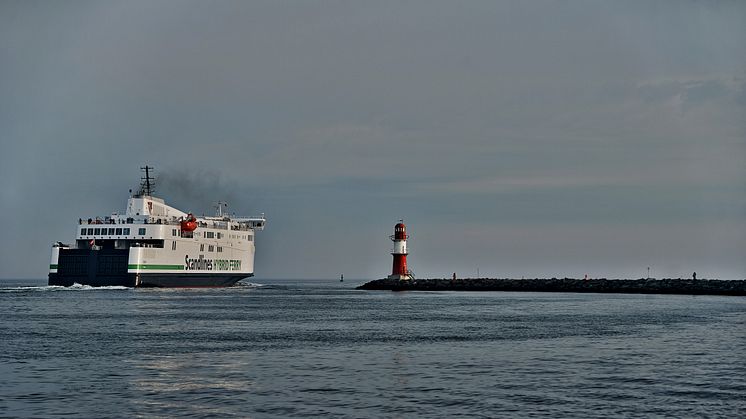 Scandlines' nye hybridfærge M/F Berlin på sin jomfrutur - 23. maj 2016