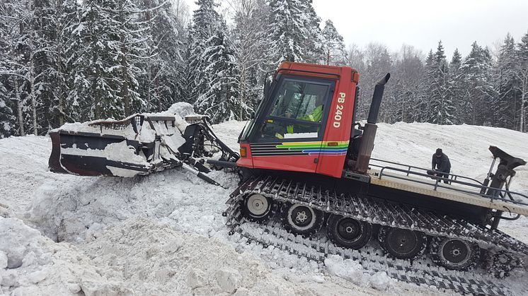 Snötippen vid Tillbergaleden januari 2019.