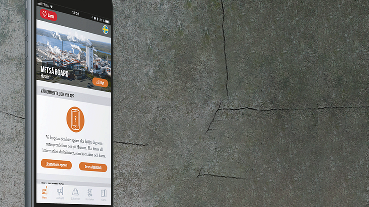 Under Metsä Board Husums driftstopp i oktober testades och användes för första gången SSGs nya app ”SSG on site”