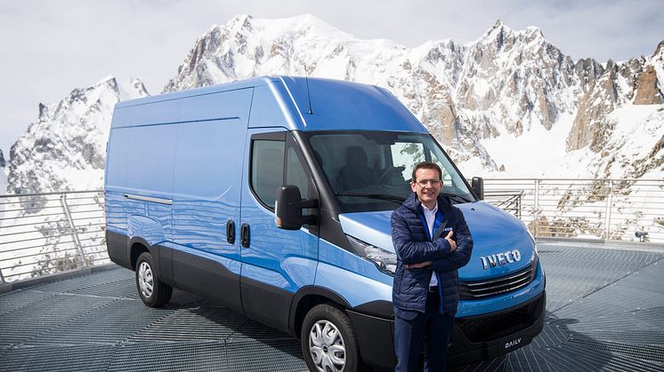 Iveco Daily på Mont Blanc SkyWay station