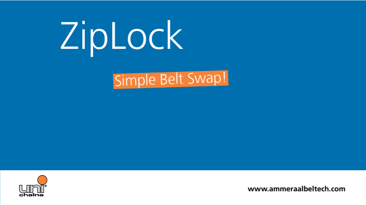 Spara pengar med Ammeraal Beltechs Ziplock-lösning. 