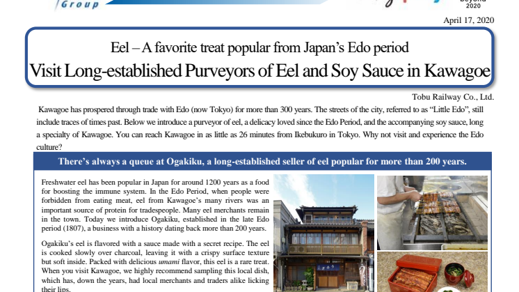 Visit Long-established Purveyors of Eel and Soy Sauce in Kawagoe
