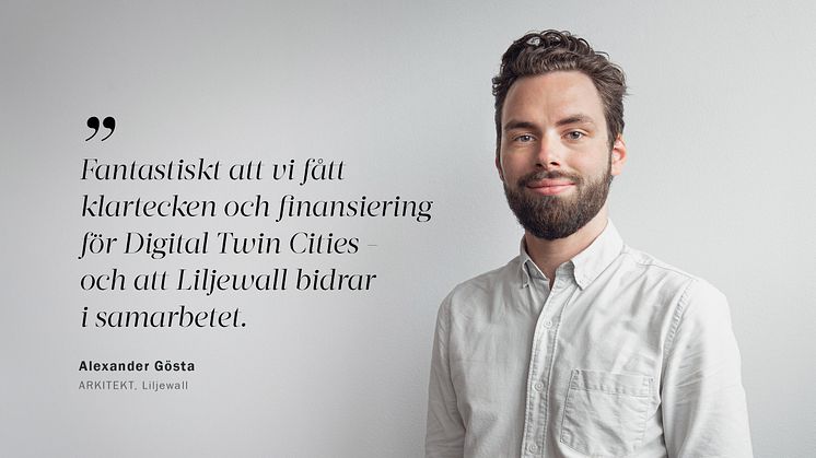 Alexander Gösta, arkitekt på Liljewall och del i forskningssamarbetet. 