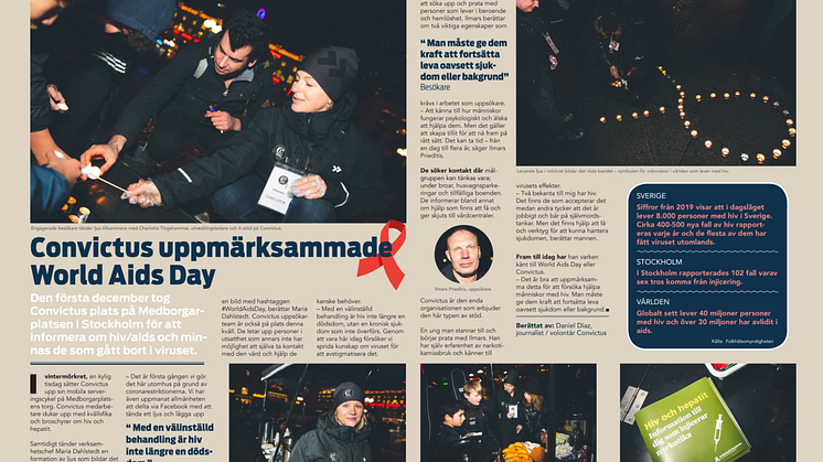 Convictus uppmärksammade World Aids Day!